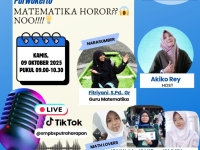 Serunya Siaran “Matematika Horor?? Noo..!!” di Aksi FM SMP Boarding School Putra Harapan