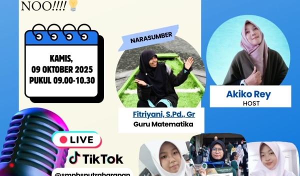 Serunya Siaran “Matematika Horor?? Noo..!!” di Aksi FM SMP Boarding School Putra Harapan